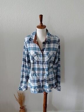 Kuhl Plaid Button Down Flannel Shirt